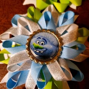 Troll hair bows 3 inch